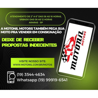 A MOTONIL MOTORS VENDE SUA MOTO EM CONSIGNAÇÃO